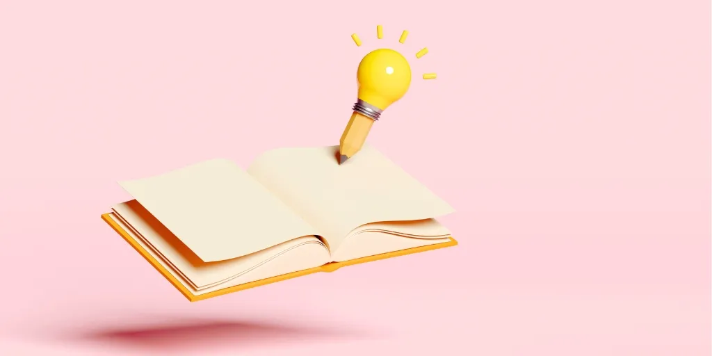 ノート・電球・ペン