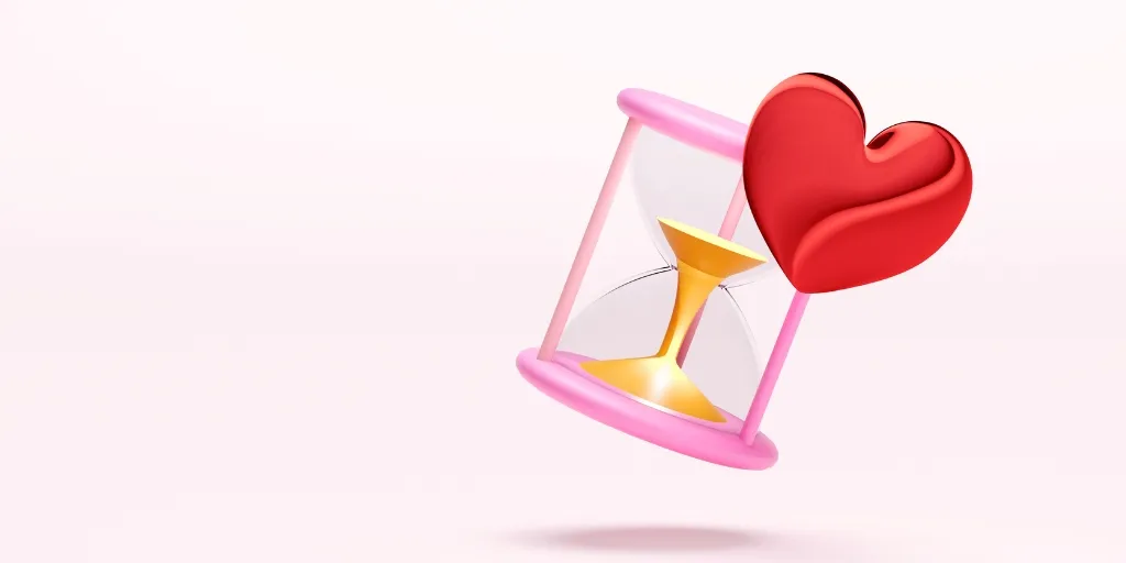 ハート・砂時計