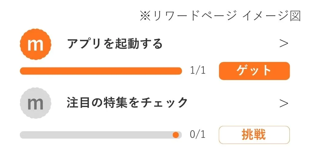 イメージ画像：minneリワードページ