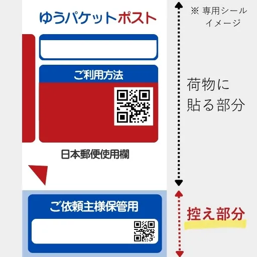 イメージ画像:ゆうパケットポストシール